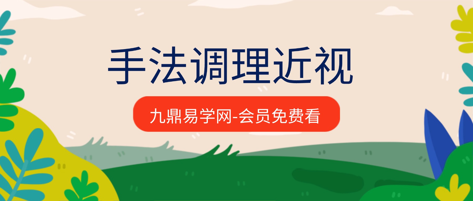 手法调理近视真正的能落地好技术(小视频+PDF）