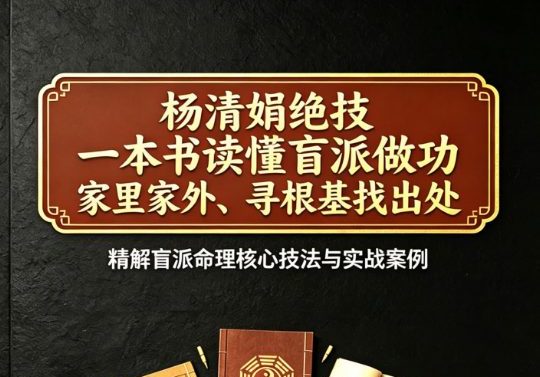 《杨清娟绝技、铁口定乾坤、一本书读懂盲派做功，家里家外、寻根基找出处》彩色.pdf