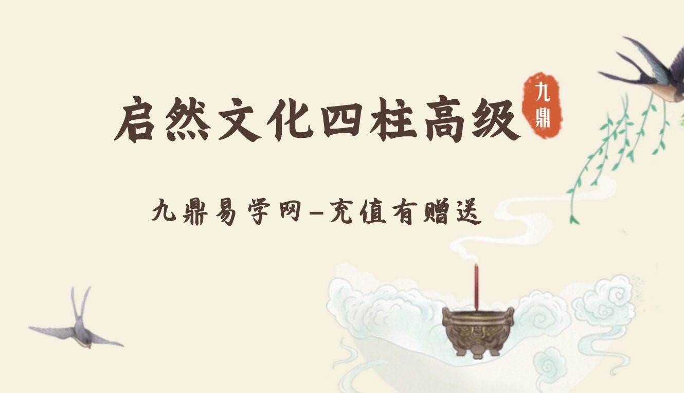 启然文化四柱高级升级课 视频71集