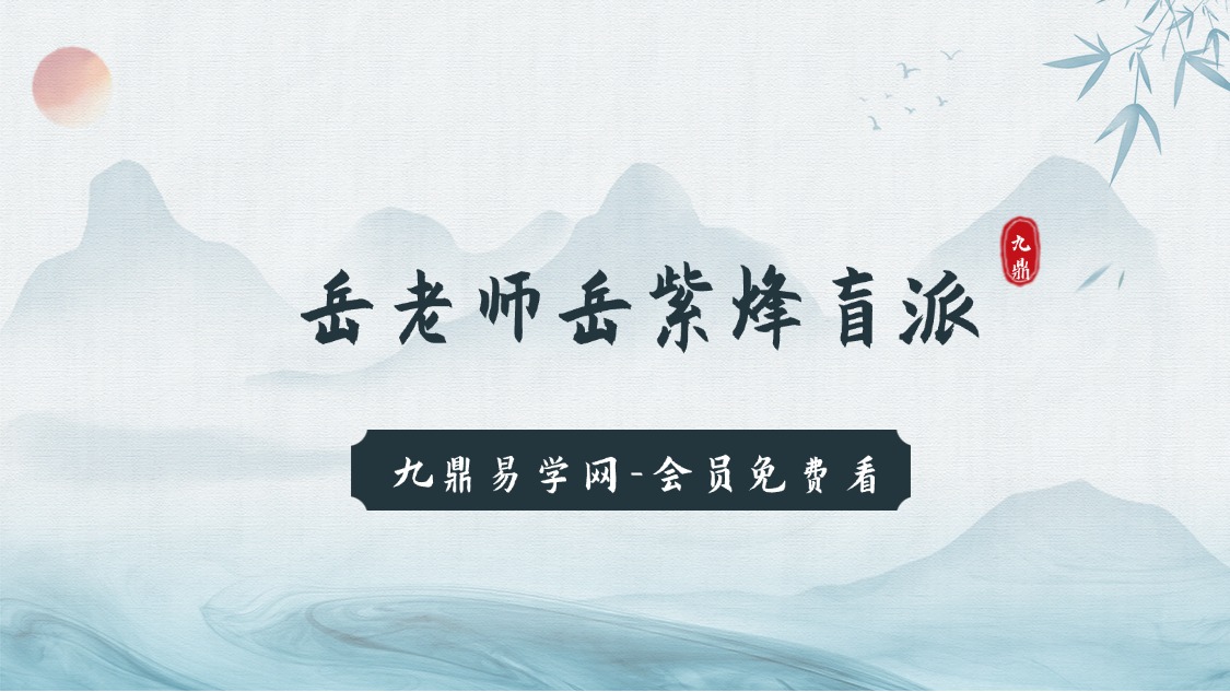 岳老师岳紫烽盲派高阶班（21天训练营）22集视频