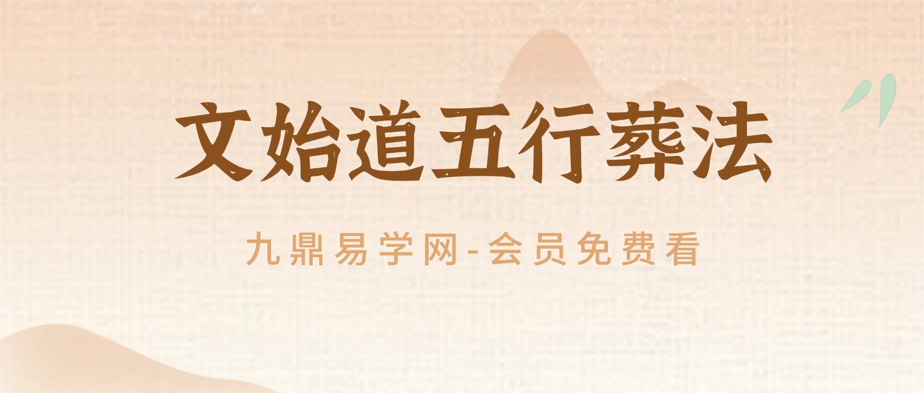 文始道五行葬法（4集全）视频