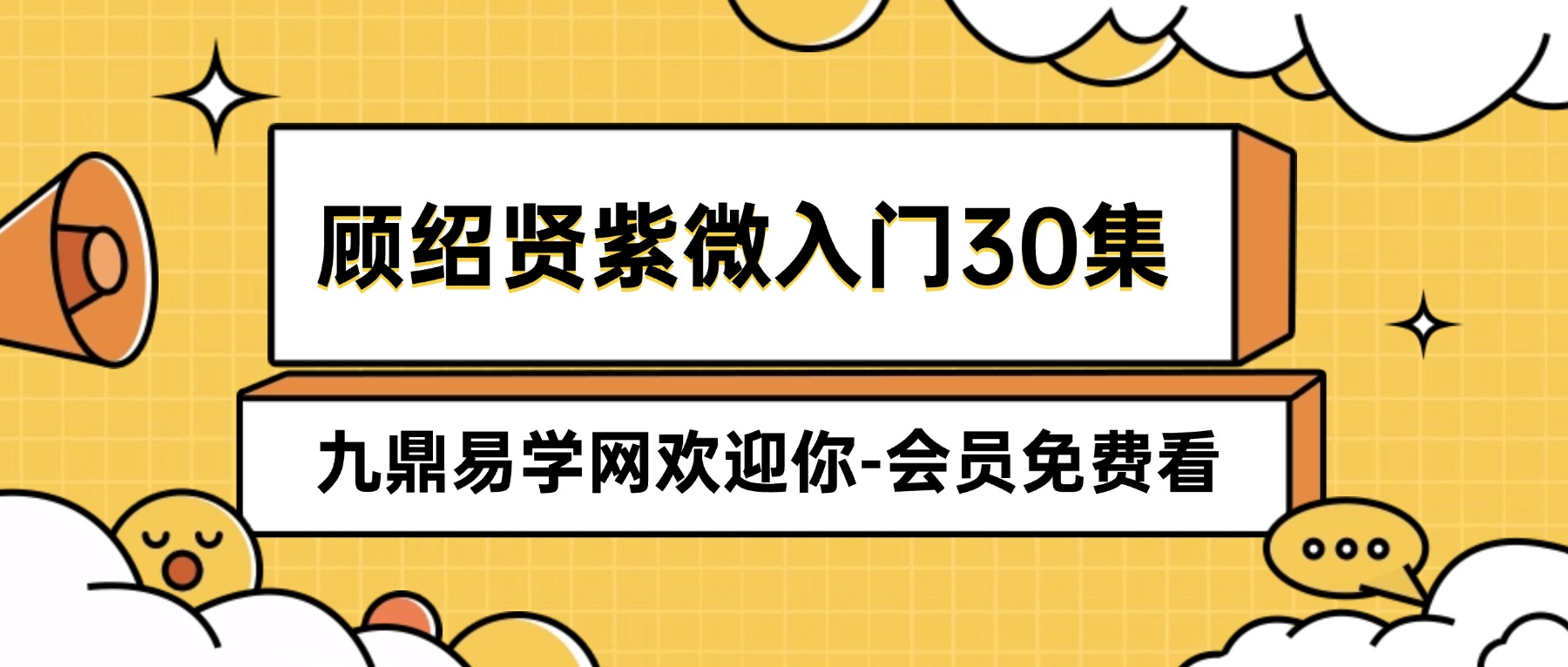 顾绍贤紫微入门30集系统视频课